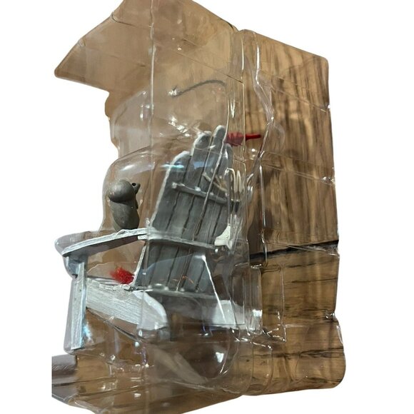 Hallmark Ornament A Winter Perch NEW 2006 Garden Chair Squirrel Cardinal Skates - Picture 12 of 15